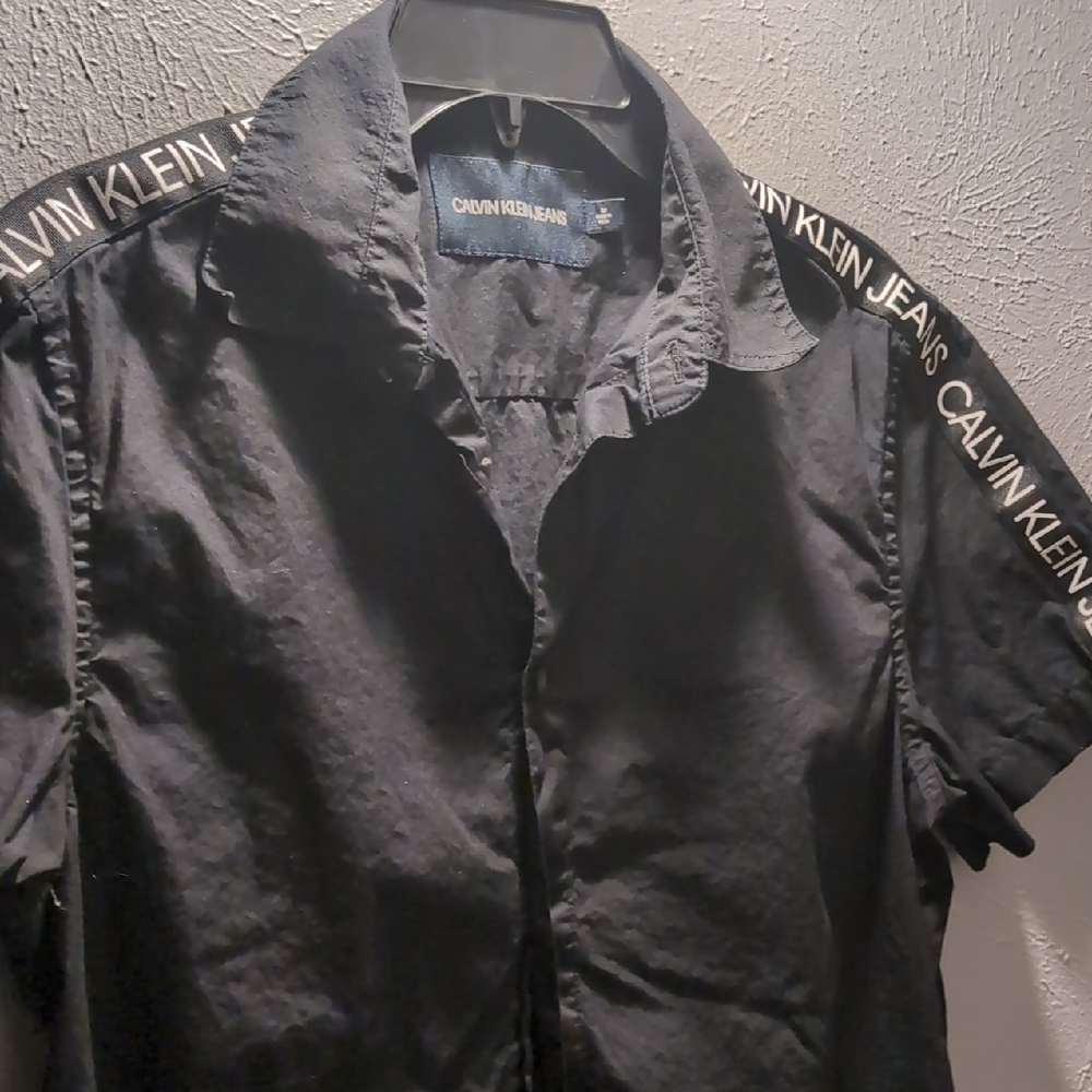 Calvin Klein Jeans Black Casual Button Down Shirt